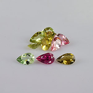Natural 5x3x2mm Faceted Pear Tourmaline