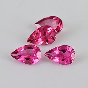 Natural 6x4x2.8mm Faceted Pear Tourmaline