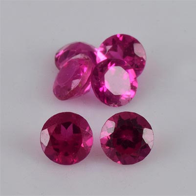 Natural 3x3x2mm Faceted Round Tourmaline