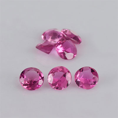 Natural 4x4x2.1mm Faceted Round Tourmaline