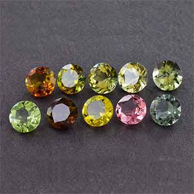 Natural 6x6x4.2mm Faceted Round Tourmaline