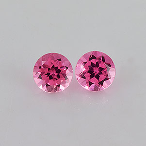 Natural 4x4x3mm Faceted Round Tourmaline