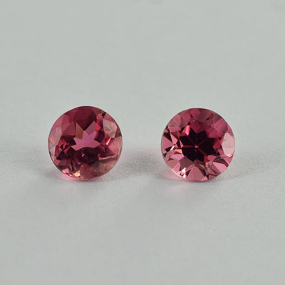 Natural 6x4.70mm Faceted Round Tourmaline