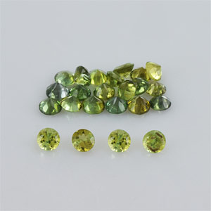 Natural 2.25x2.25x1.60mm Faceted Round Tourmaline
