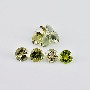 Natural 4.5x4.5x3mm Faceted Round Tourmaline