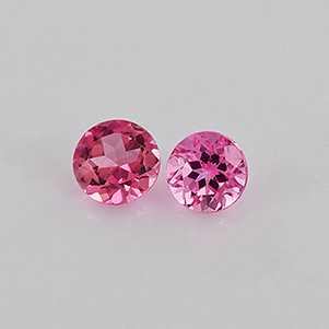 Natural 4.5x4.5x2.7mm Faceted Round Tourmaline