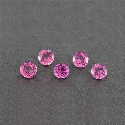 Natural 3.5x3.5x2.4mm Faceted Round Tourmaline