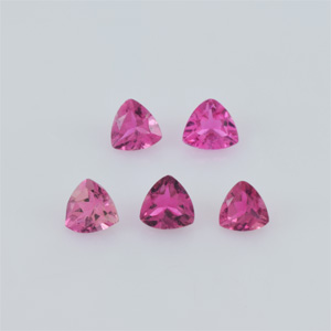 Natural 3x3x1.90mm Faceted Triangle Tourmaline