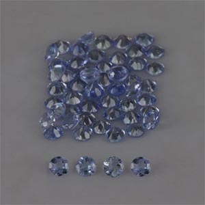 Natural 2.5x2.5x1.5mm Faceted Round Tanzanite