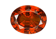 Hessonite gemstone