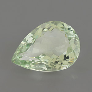 9.67ctw 18x13x8.7mm Pear Green Amethyst Excellent Loupe Clean Top Grade