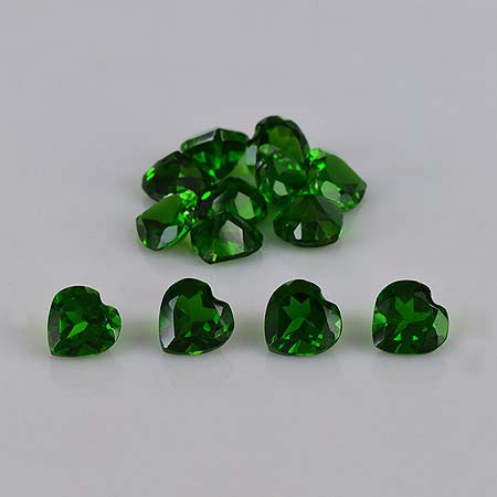 CHROME DIOPSIDE 7 x 5 MM BAGUETTE CUT OUTSTANDING GREEN COLOR ALL NATURAL 