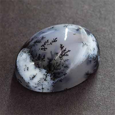 Classic AAA 46X31X5 mm Z-1030 Quality 100% Natural Dendrite Opal Oval Shape Cabochon Loose Gemstone For Making Jewelry 54 Ct