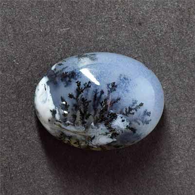 100% Natural Russian Dendrite Opal Oval Shape Cabochon Loose Gemstone For Making Jewelry 53 Ct 42X24X6 mm