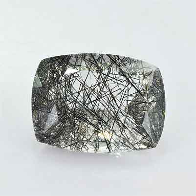 Black Rutilated Quartz Gemstone Cut Stone 26x14.5x8 MM Black Rutilated Quartz Faceted Cut Fancy Stone #4865 Rutilated Quartz Cuts
