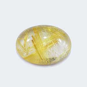 Top A+ 10x10 MM Golden Rutile Round Flatback Cabochon Loose Gemstones SP-398 