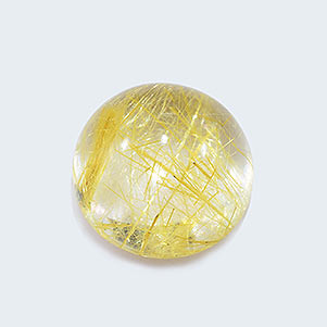 Pear Shape 25x18x6mm, Cabochon Loose Gemstone and Smooth Polished Golden Rutilated Quartz AA+ Natural Quality Golden Rutile Gemstone